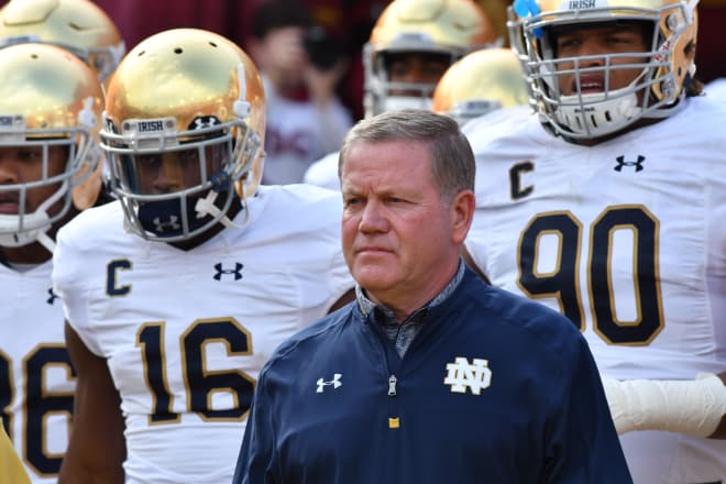 Notre Dame's Brian Kelly is 3-3 against Michigan football as the Fighting Irish head coach. 