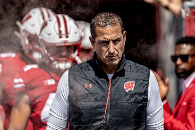 Wisconsin head coach Luke Fickell. 