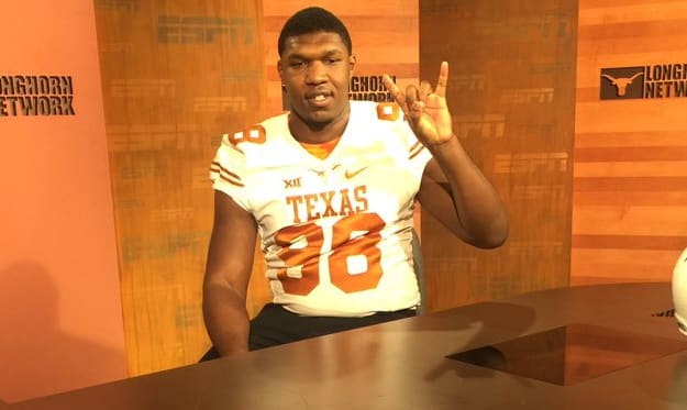 Defensive end Jamari Chisolm flipped to Texas on National Signing Day. 