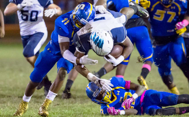 Oscar Smith held Indian River to just 37 yards in the second half and one first down