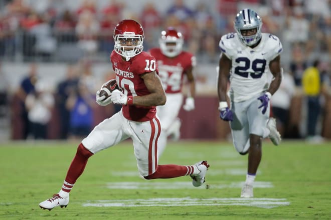 Former Oklahoma WR Theo Wease announced he is heading to Missouri on Sunday (USA Today Sports)