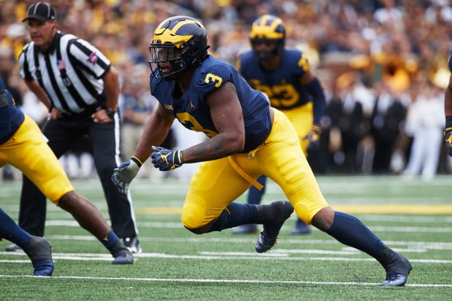 Former Michigan defensive end Rashan Gary will likely be selected in the first round. 