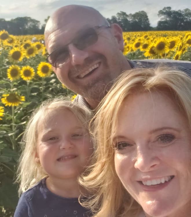 Tony Visco enjoys his family, with wife Valerie and grandaughter Camille.