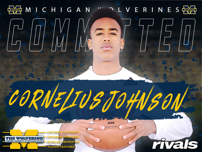 Three-star wide receiver Cornelius Johnson brings a big body and versatile skill set to Michigan.