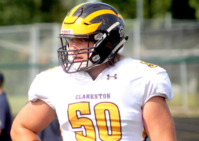 Rivals100 offensive lineman Rocco Spindler is visiting Michigan this weekend. 