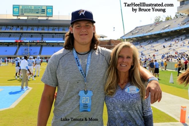 3-star VA prospect Luke Tenuta and his mother had a "great" visit to Chapel Hill over the weekend.