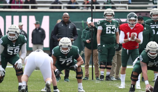 Mel Tucker's Spartans won't face Purdue in 2022 after getting upset by the Boilermakers last season.