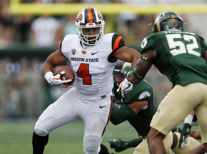 Thomas Tyner ran for 10 yards on 4 carries in his OSU debut