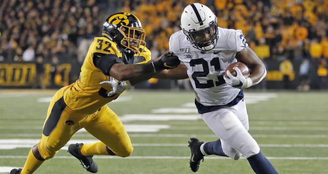 RB Noah Cain rushed for over 100 yards and played a pivotal role in Penn State's win. 
