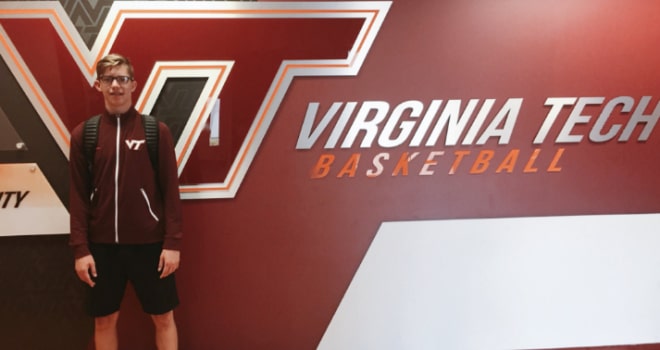Mulcahy on a visit to Virginia Tech