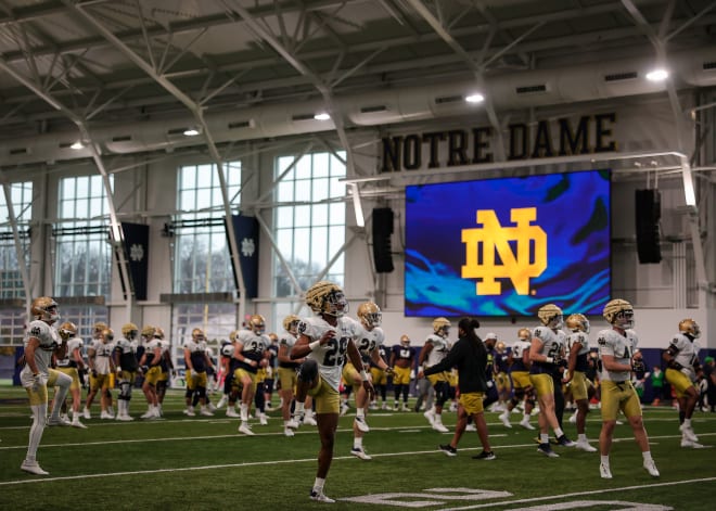 Notre Dame football spring practice resumes Wednesday morning with the transfer portal window reopening Saturday.