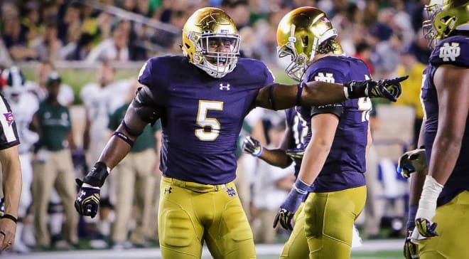 Senior linebacker Nyles Morgan headlines this year's Notre Dame contingent from Illinois.