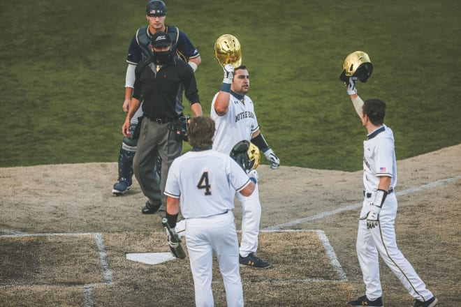 Notre Dame baseball players