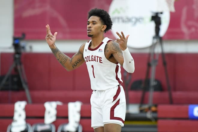 Colgate guard Jordan Burns was the 2021 Patriot League Player of the Year.