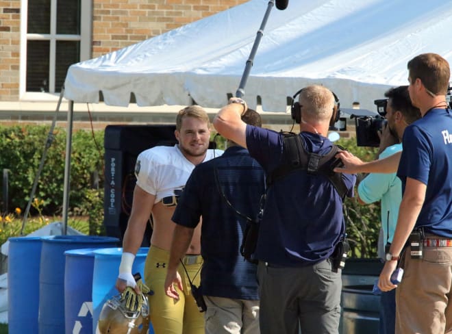 Fifth-year senior linebacker Joe Schmidt was a compelling story on the show. 