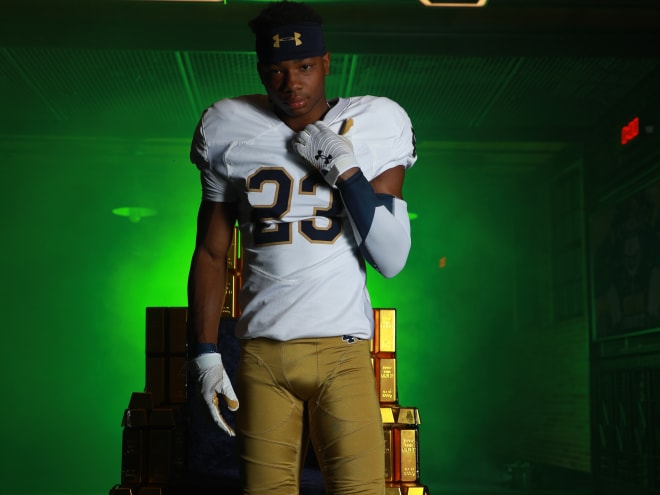 2023 four-star cornerback Micah Bell has visited Notre Dame twice. 