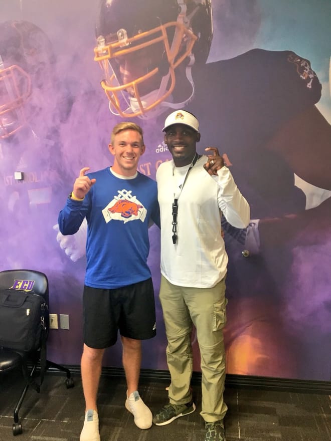 Walhalla placekicker Patrick Nations made a firm commitment to East Carolina during a Tuesday visit.