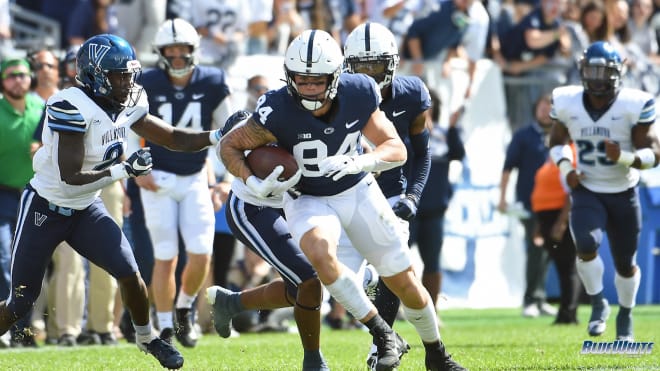 Penn State tight end Theo Johnson discussed how the Nittany Lions can improve their ground game during the second half of the season. BWI photo