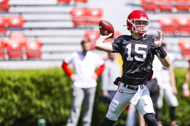 Kirby Smart said Carson Beck is Georgia's top backup quarterback. (Tony Walsh/UGA Sports Communications)