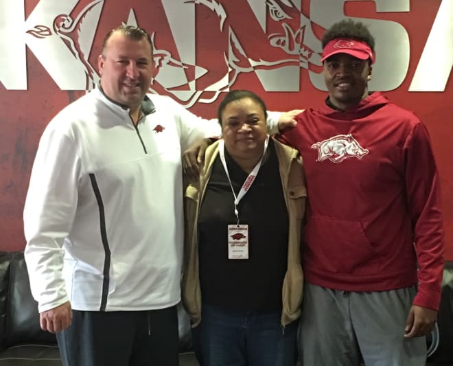 Porter and his mother met with Bret Bielema Sunday morning. (Photo credit: David Porter)