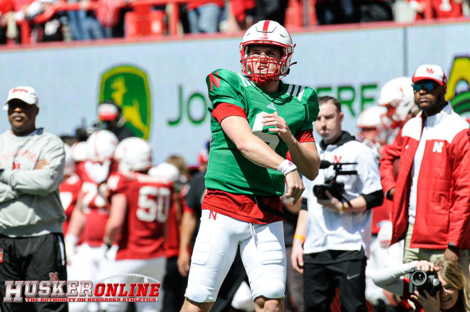 Nebraska quarterback Chubba Purdy