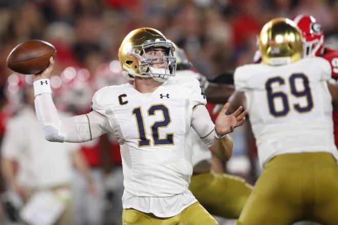 Notre Dame QB Ian Book 