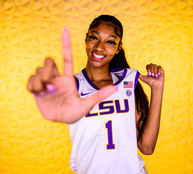 LSU forward Angel Reese recorded her sixth straight double-double for the 12th ranked 6-0 Lady Tigers in their opening win Thursday in the Goombay Splash in Bimini.