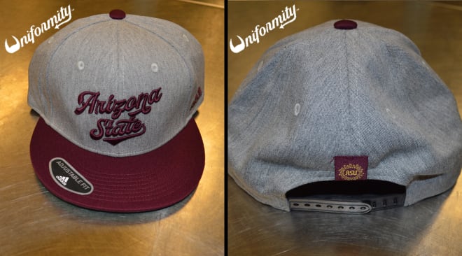 Arizona Cursive Baseball Cap Maroon