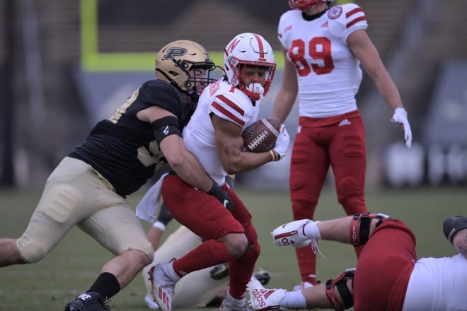 Nebraska set a season-high with 37 points in picking up a key road win over Purdue on Saturday.