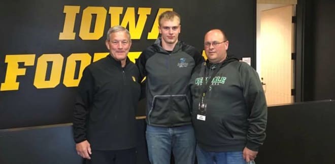 Coach Kirk Ferentz and the Hawkeyes offered defensive lineman Samuel Moore on Saturday.