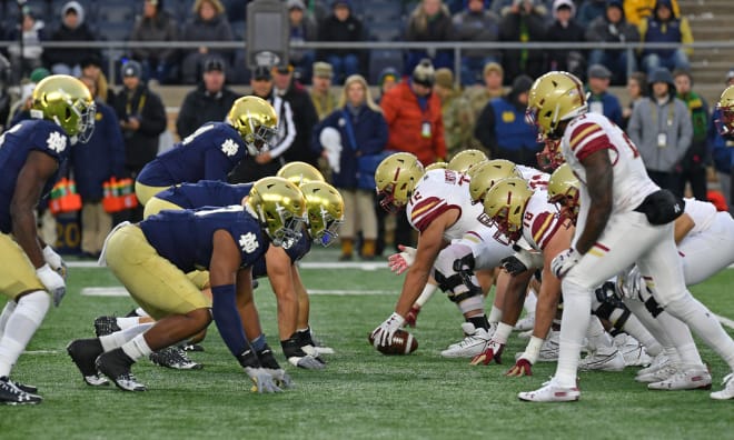 The Irish defense dominated an outmatched Boston College offense.