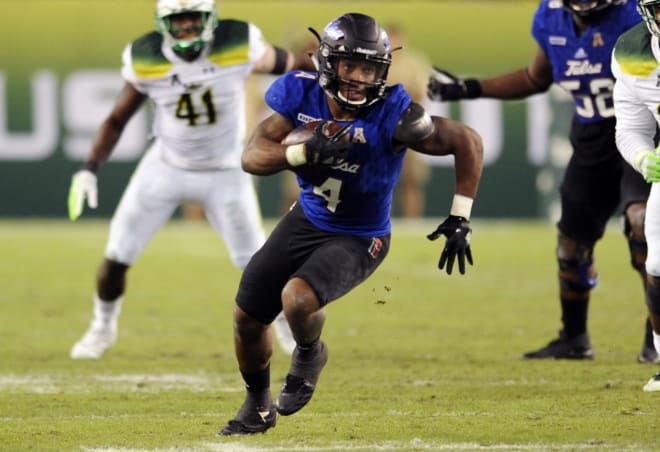 D'Angelo Brewer rushed for 163 yards and became Tulsa's all-time leading rusher.