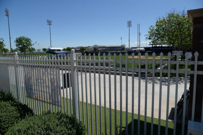 A view at Surprise Stadium following the cancellation of spring training games due to concerns over the COVID-19 coronavirus.