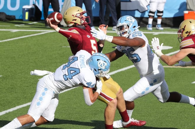 The pressure UNC put on BC's QB is one of our 5 Takeaways from Saturday's game, what are the other four? 