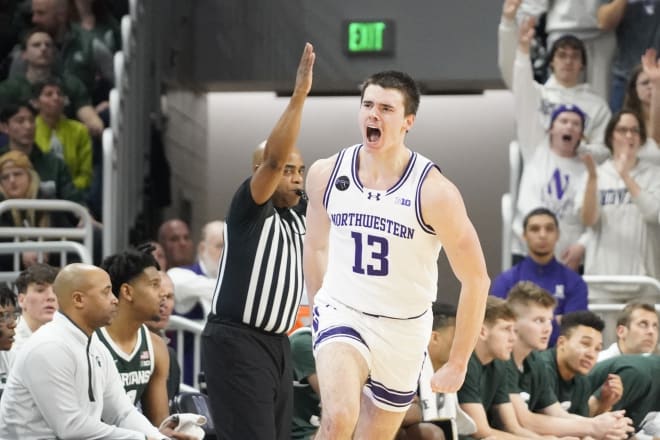 Barnhizer was one of five Wildcats to score 10 or more in Northwestern's 88-74 win over Michigan State.