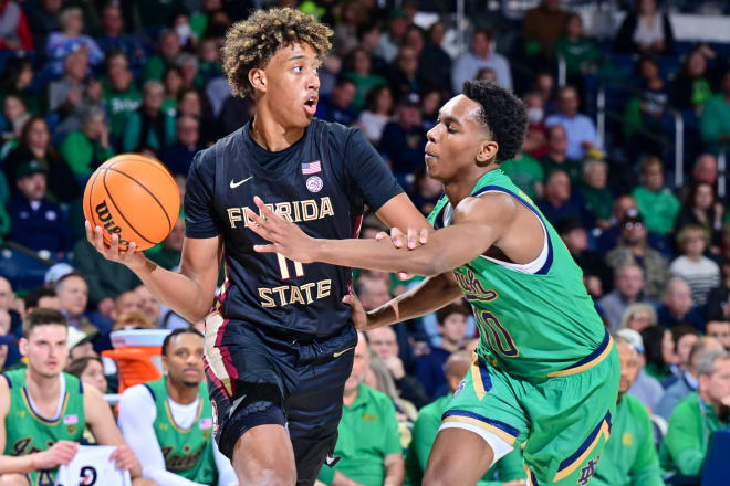 Baba Miller had four points and six rebounds in FSU's win at Notre Dame.