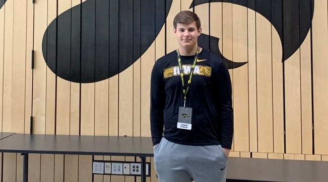 Class of 2020 in-state OL Jackson Stoefen visited the Iowa Hawkeyes this week.