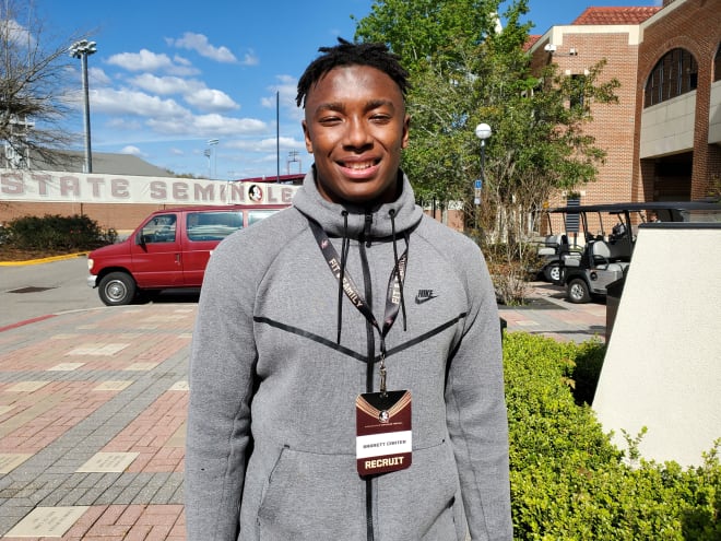 LB Barrett Carter was all smiles after his first FSU visit.