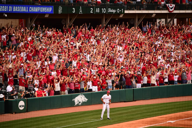 Follow along as Arkansas tries to punch its ticket to Omaha against NC State on Saturday.