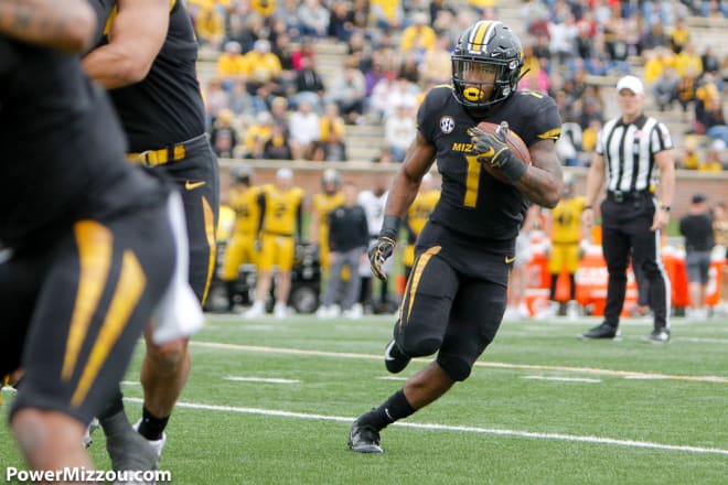 Sophomore Tyler Badie will play a large role in Missouri's backfield this season.