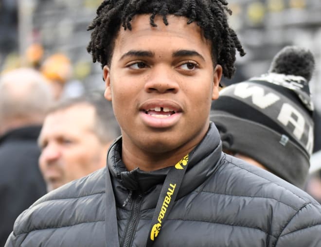 Class of 2020 offensive lineman Dallas Fincher visited the Iowa Hawkeyes on Saturday.