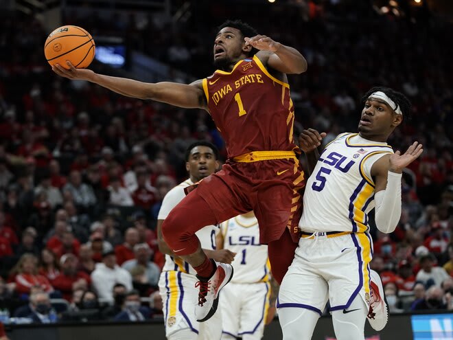 Iowa State's Izaiah Brockington - the Big 12's Newcomer of the Year - scored 19 points in the Cyclones' first-round win over LSU.