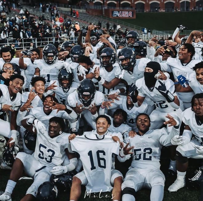 Varina held off a fourth quarter rally by Broad Run to win the Class 4 State Championship at Lynchburg's Liberty University, 28-21, on December 11, 2021