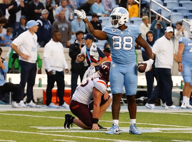 North Carolina's tight end trio have develpped into a highly reiable weapon for the Tar Heels.