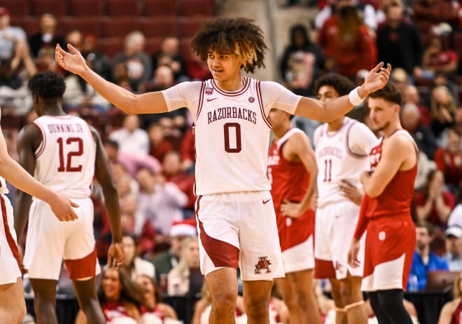 Arkansas freshman point guard Anthony Black was drafted by the Orlando Magic on Thursday.