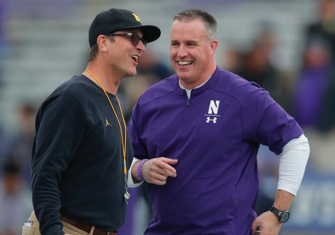 Michigan Wolverines football coach Jim Harbaugh has great respect for Northwestern coach Pat Fitzgerald.