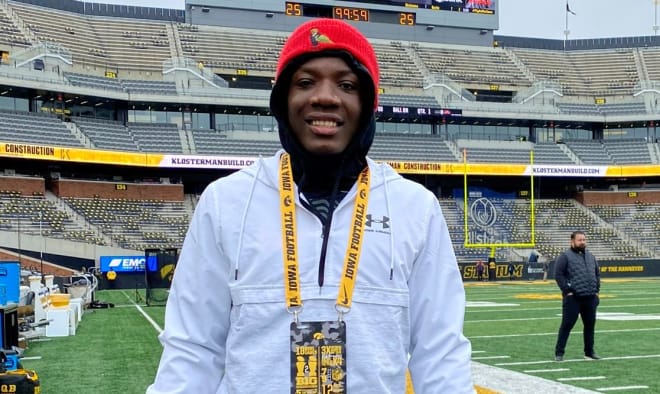 Cornerback Olando Trader picked up an offer from Iowa on his visit today.