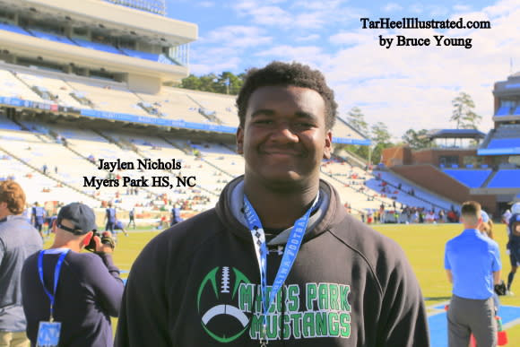 Jaylen Nichols was at UNC this past weekend taking in the Tar Heels game versus Miami and the program in general.