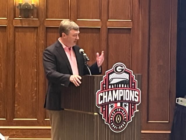 Kirby Smart addressed the UGA Athletic Board on Friday.
