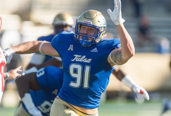 Tulsa defensive end Cullen Wick.